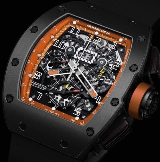 Richard Mille Replica Watch RM011 America LE Ti Orange